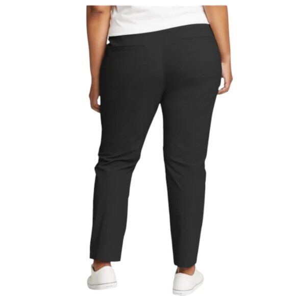 NEW Eddie Bauer Horizon Straight Ankle Pant | Black - Picture 3 of 9